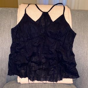 Black spaghetti strap tank